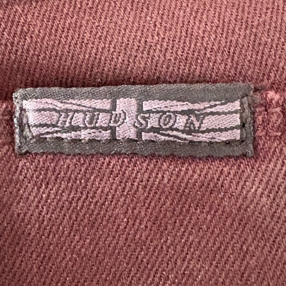 Krista Ankle super skinny Burgundy waxy Skinny Jeans - Picture 5 of 10